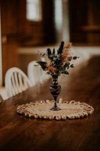 Western boho wedding centerpiece