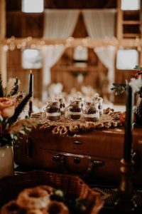 Boho western wedding desserts