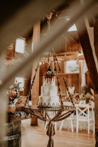 Western boho wedding cake