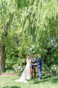 Wisconsin summer wedding ceremony